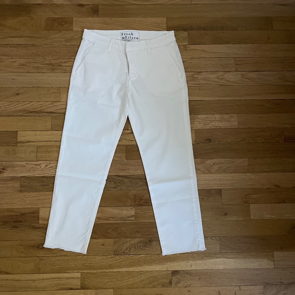 Frank and Eileen Wicklow Pants 4 Chalk New